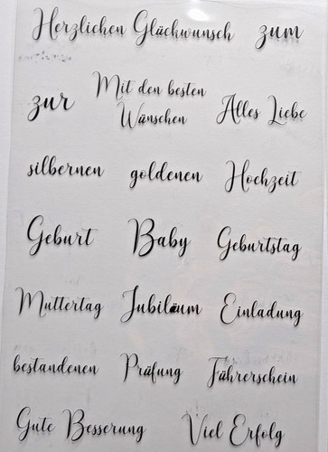 Silikonstempel clear stamps - silikonstempel,,