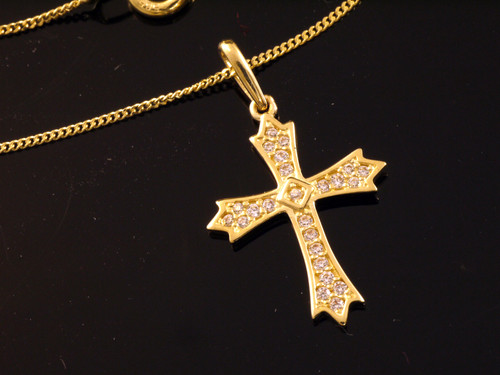 585 goldkette mit - kleinem, gold