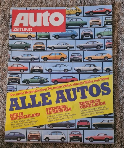 Auto zeitung 1976 - auto, -alfetta