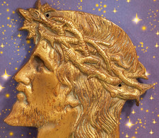 antik Wand Relief Messing Bild