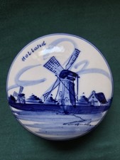 Delfter Porzellan Delfts Blue Deckeldose Handgemacht