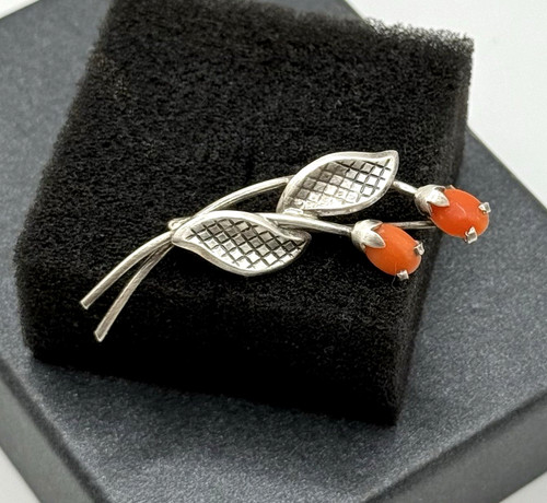 835 silber vintage - silber, brosche