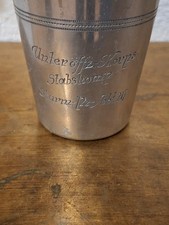 Rarität Becher mit Gravur "Sturmpanzer-Abteilung 217"