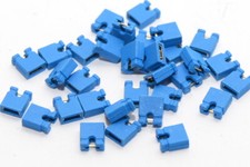 10x Mini-Jumper / Codier-Brücke Serie 165, offen, vergoldet, Connector, 2.54 mm