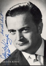 Sandor konya tenor - tenor,, autogramm
