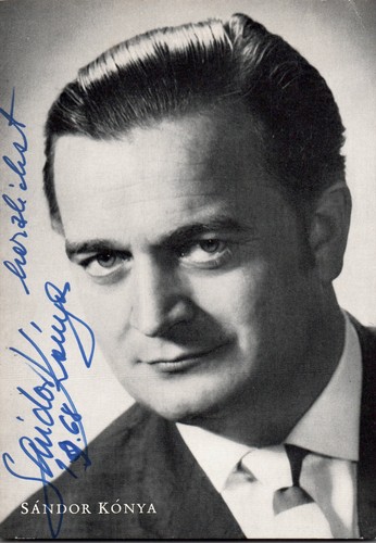 Sandor konya tenor autogramm - sandor, tenor,