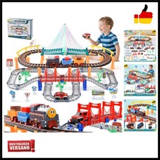 Zug Spielzeug, Eisenbahn Gleis Spielset, Elektrische Zug und Autobahnautos Se...