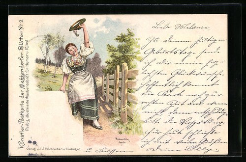 Künstler meggendorfer - künstler-ak,