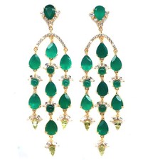 925 Silber Grüner Achat