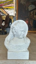 BÜSTE AUS SANDSTEIN HANDBEHAUEN PORTRAIT EINES KINDES 38cm