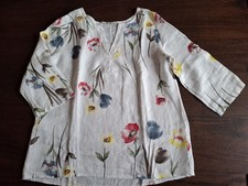Damen Bluse Leinen Gr.M