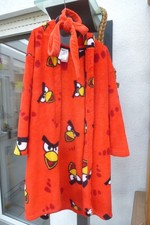 H&M Kinder Bademantel Angry Birds Gr. 122/128 Rot Schwimmbad Bad Badeanzug