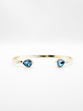 Armband gold blauer stein - armband,
