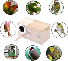 Nistkasten für kleine Holz Vogelhaus Brutkasten Wellensittich Exoten Papagei