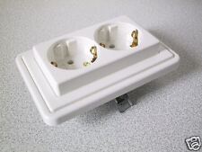 KOPP Steckdose Doppel 2-fach VISION arktis-weiss UP Unterputz Schuko Duo