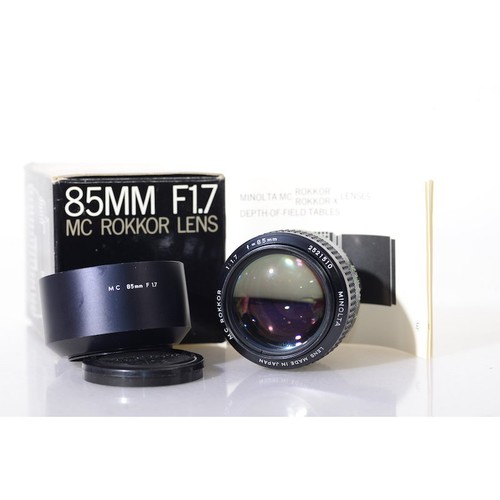 Minolta rokkor 85mm 7 - 85mm, 1:1.7