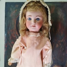 Alte Puppe Zwillingskopf 