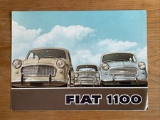 Fiat 1100 de Luxe Familienauto Verkaufsprospekt 1958-60 #1564