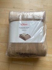 s.Oliver. Kuschelige Double Soft Decke. Beige natur. 150 x 200. ovp