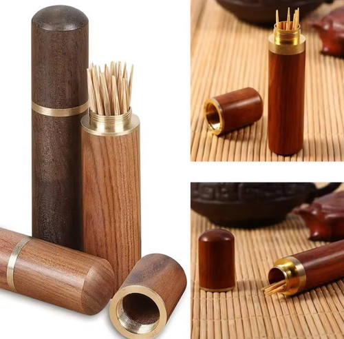 Holz zahnstocherspender - holz,