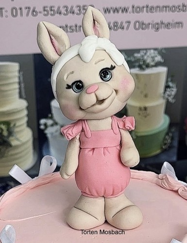 Hase tortendeko zuckerfigur - hase,