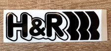 H&R Aufkleber 4,5x13cm H und R Aufkleber HR, Tuning Sticker Decal Autocollant