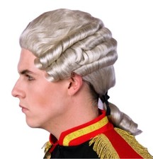 Rokoko Perücke Herren grau