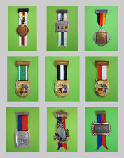 9 Medaillen Orden Plaketten Volkswandern Volkslauf Volksmarsch 1972-1979 Nr. 04