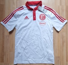 Adidas Fortuna Düsseldorf  F95 Poloshirt weiß neu Sonder Team Trikot Shirt Gr. S