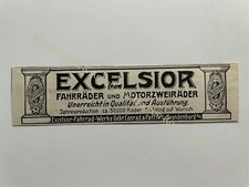 Excelsior Fahrrad & Motorzweiräder Patz & Co. Reklame 1906