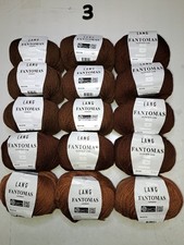 15 Knäuel (3) Strickgarn Lang Fantomas, 75% Schurwolle Superwasch 25% Polyamid