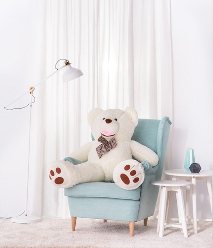 Teddybär groß xxl weiss - teddybär, (weiss