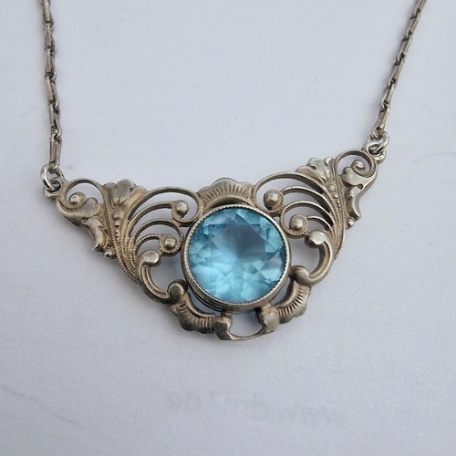 Jugendstil collier mit blauem - jugendstil,