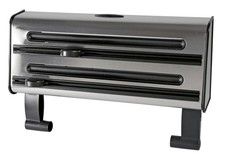 Emsa Contura Schneidabroller 3-fach Edelstahl Silber Küchenhalter