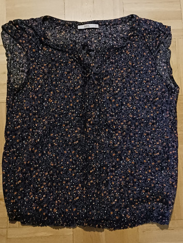 Edc esprit sommerbluse blau - by,