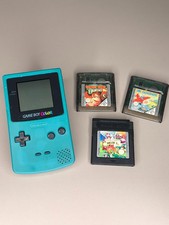 ? Nintendo Game Boy Color TÜRKIS - Voll funktionsfähig! Inkl. 3 Spiele - RARE!