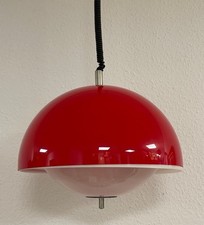 Ufo, Space Age Hängelampe, Deckenlampe, Pendelleuchte, 2 Brennstellen (L 246)
