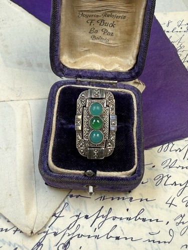 Art dèco ring silber 925 - silber,