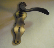 Hoppe Meran M207L Messing brüniert Drücker Lochteil Rechts  Langschild Zimmertür