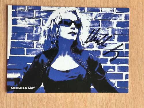 Michaela may autogrammkarte - michaela,