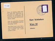 43774) DR Liebesgaben - Empfangsbestätigung ab Nesselsdorf (Ostsudeten) 1944