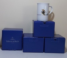 4 x Villeroy & Boch Porzellan Tasse Goldmännchen Tee ... lässt die Seele...