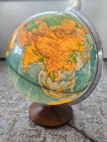 Vintage leuchtglobus columbus - leuchtglobus,