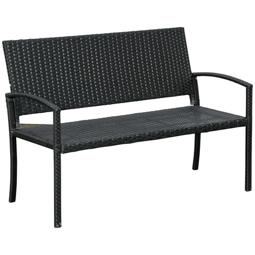 Polyrattan gartenbank sitzer - polyrattan, 2-sitzer