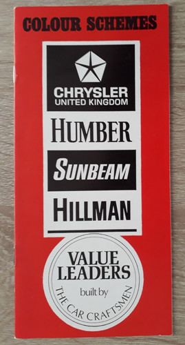 Rootes range farbschemata - rootes,