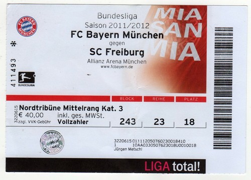 Ticket bayern münchen sc - münchen,