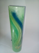 Aquarell 28 cm grün Lotuskerze Candela Kerze Blüteneffekt