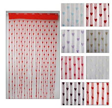  "Herz" Fadenvorhang  Türvorhang Dekorationsvorhang Raumteiler 