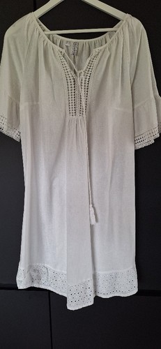 Sommer kleid 46 weiß - gr., xl