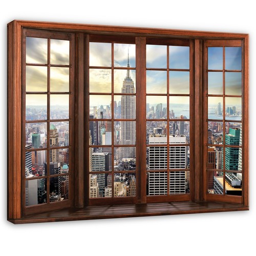 Leinwand stadt new york braun - stadt,